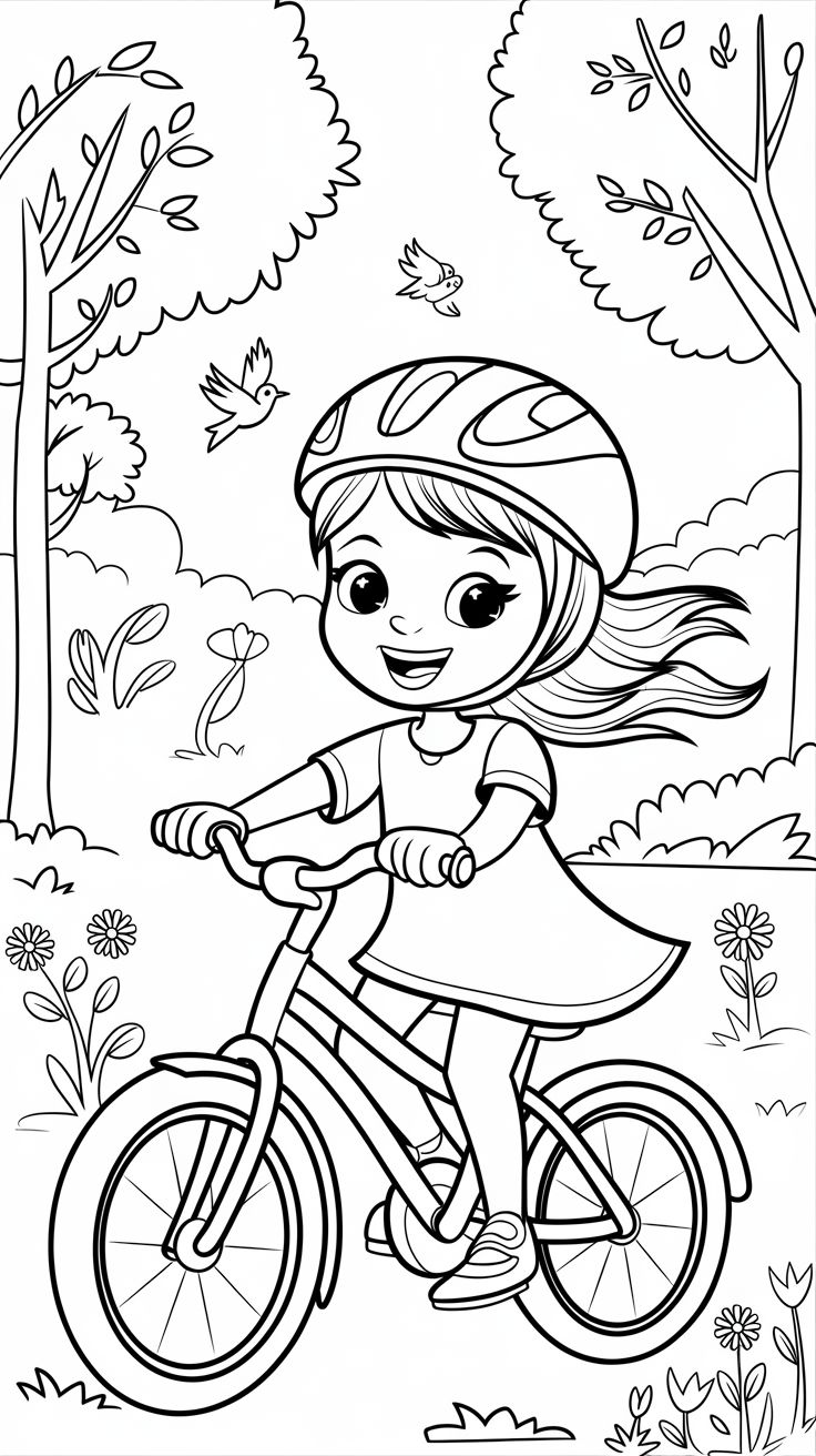desenhos para colorir menina