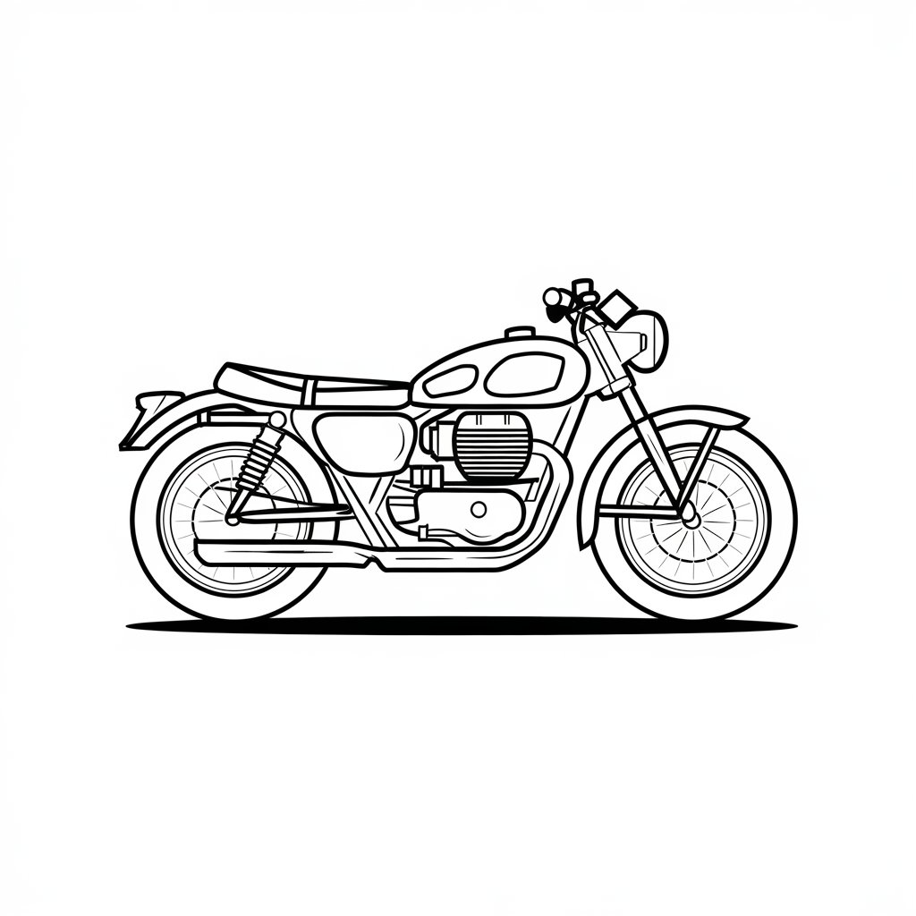 desenho de motos para colorir