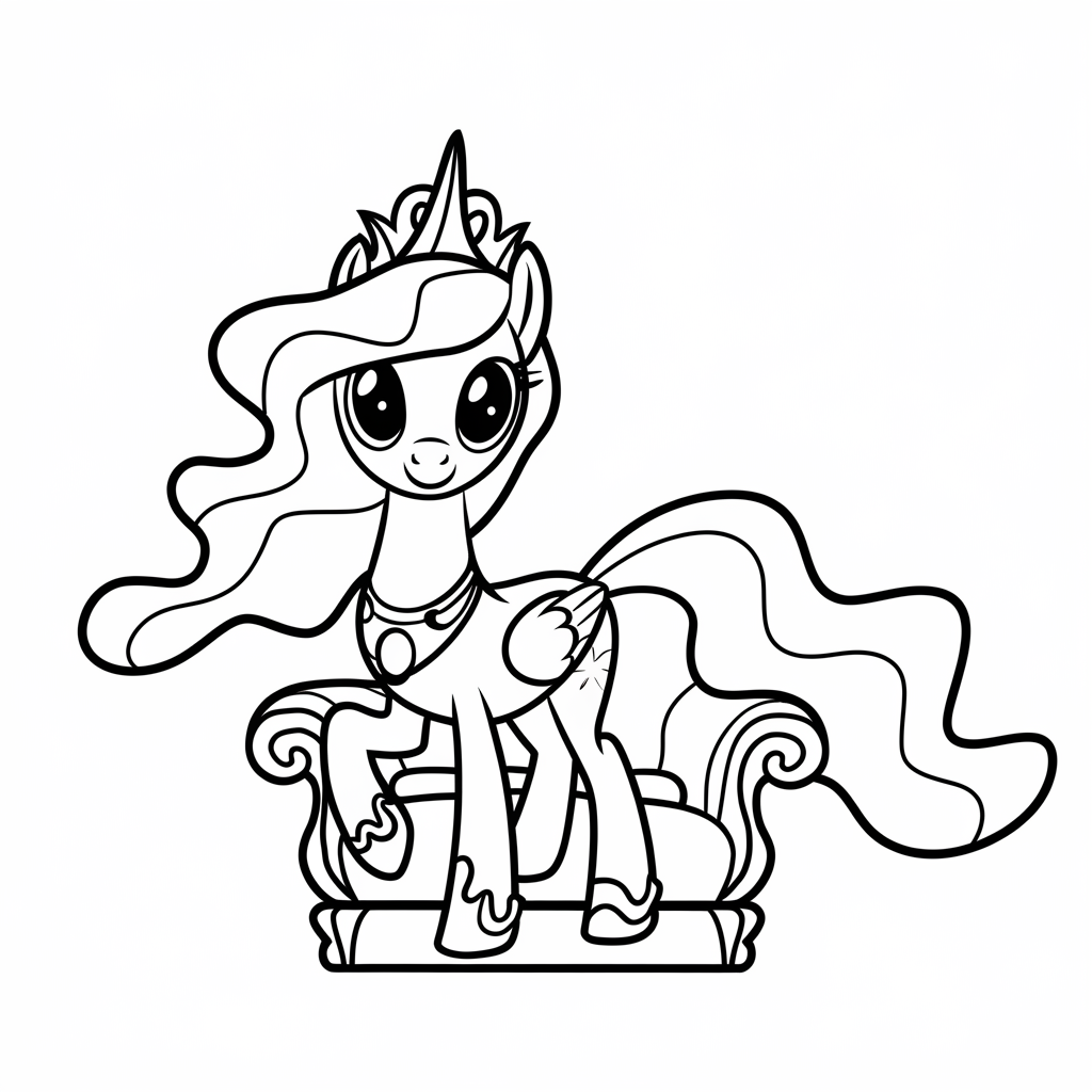 pony para colorir