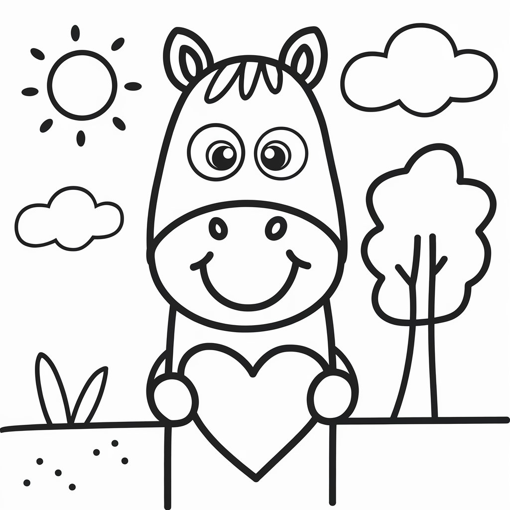 desenhos para colorir do cavalo