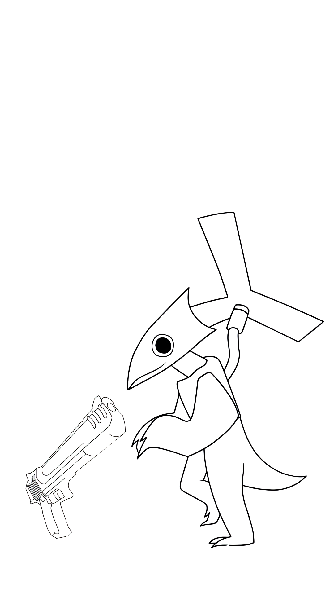 purple rainbow friends para colorir