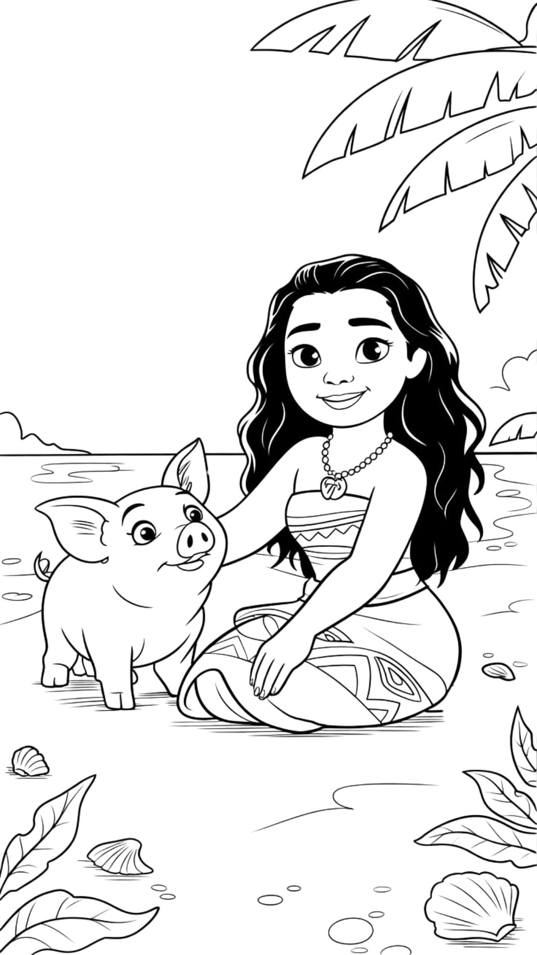 desenhos para colorir disney moana