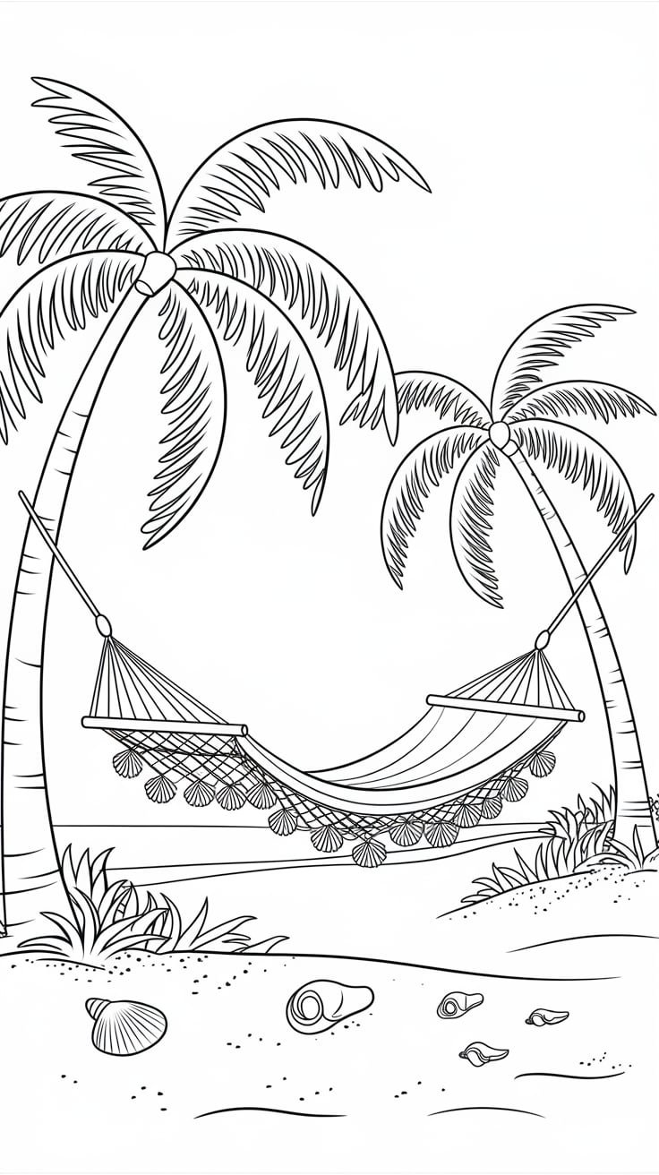 férias desenho para colorir