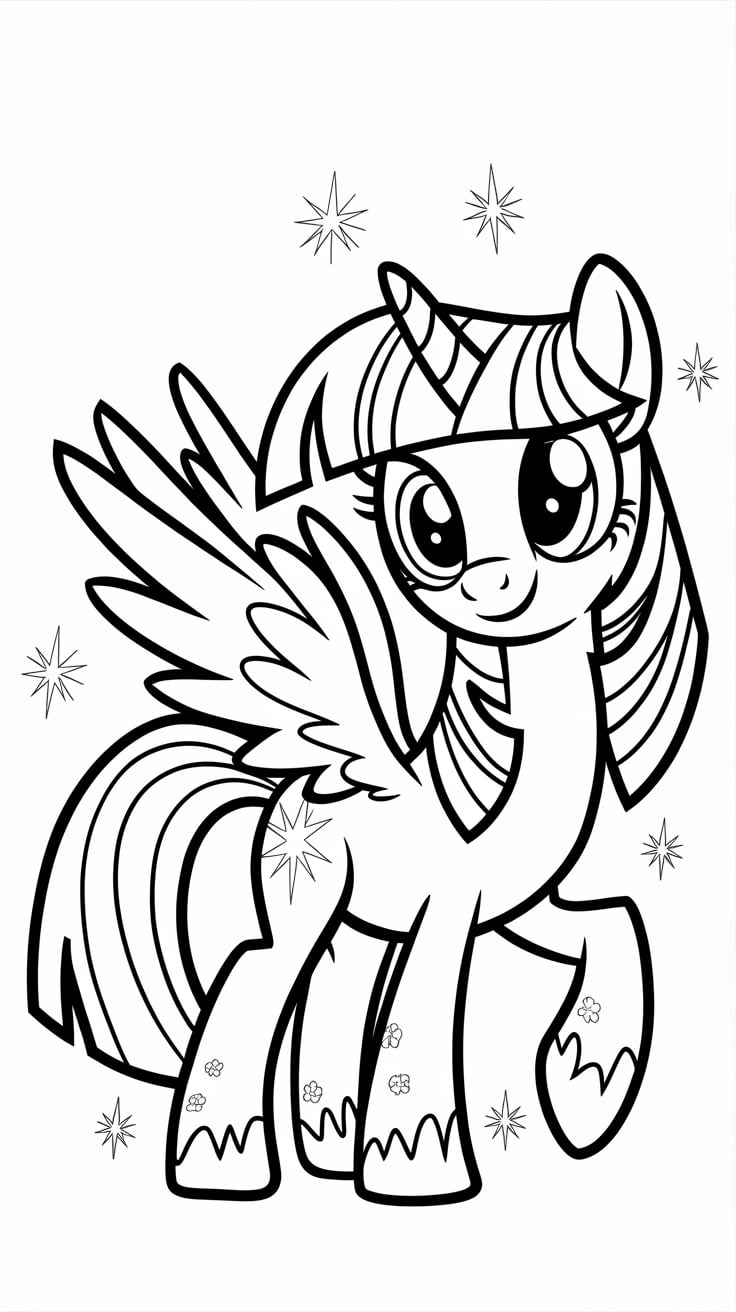 my little pony para colorir rainbow dash
