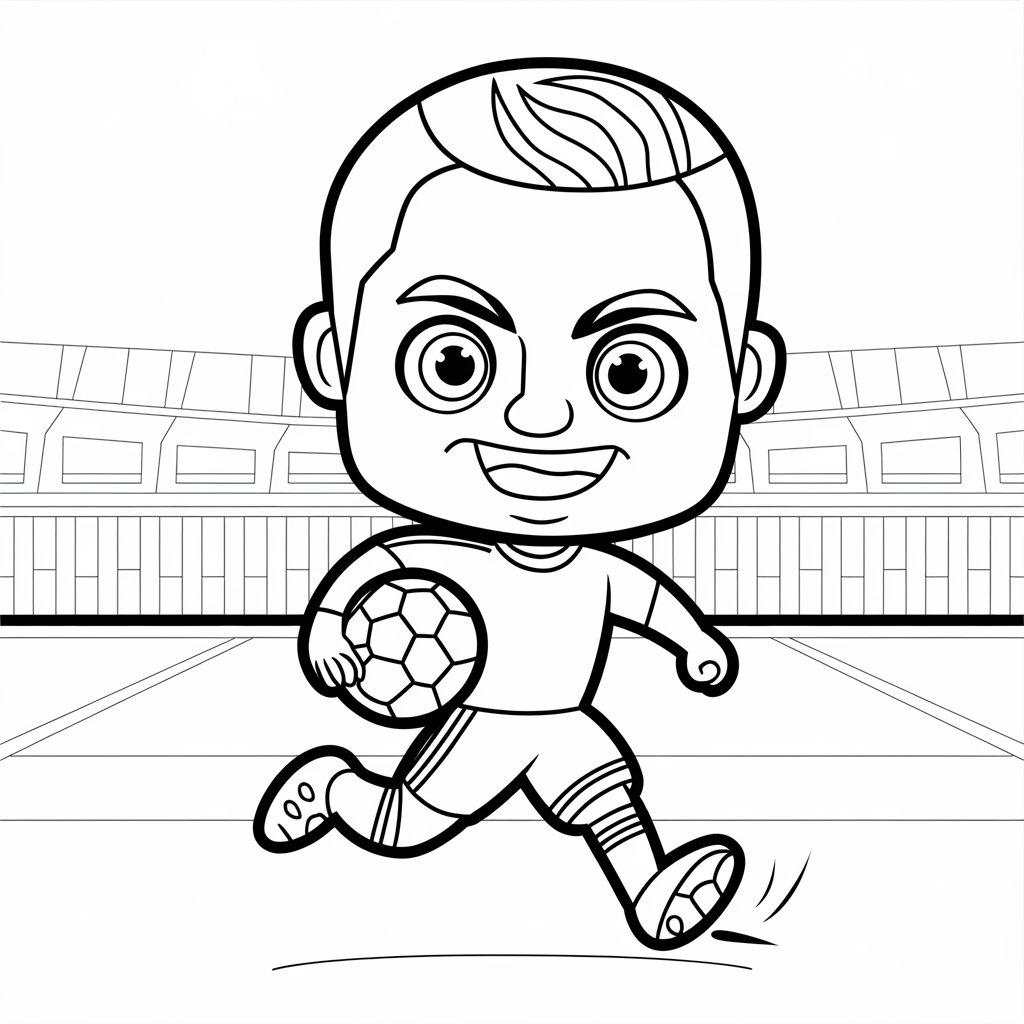 desenho de futebol para colorir