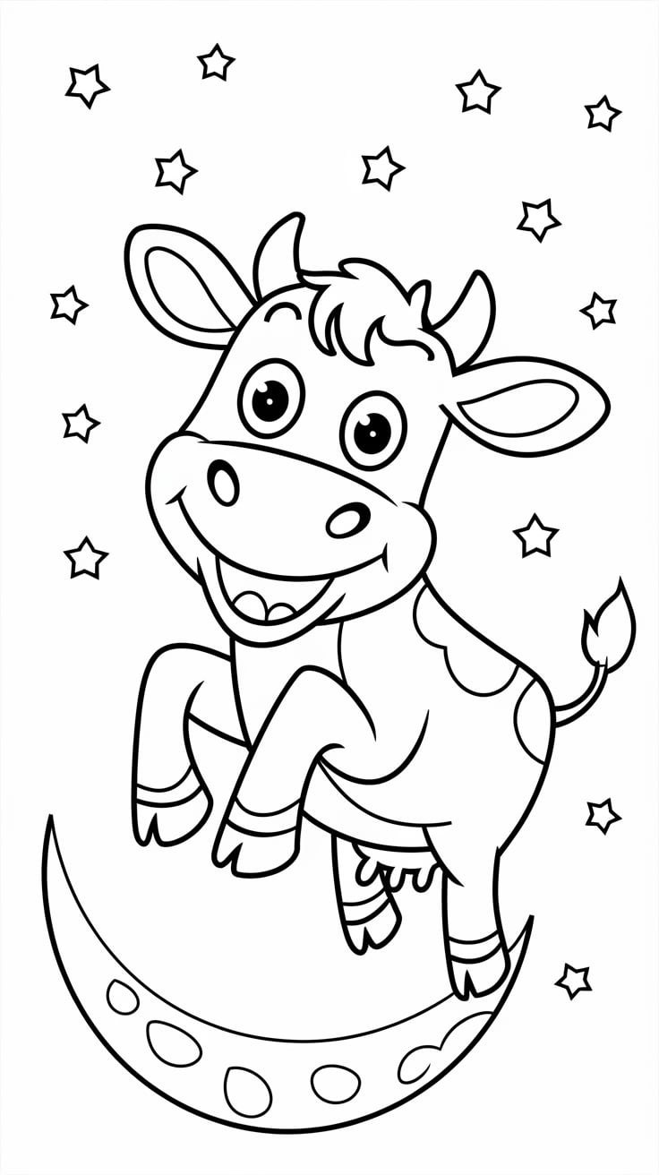 desenho de vaca para colorir
