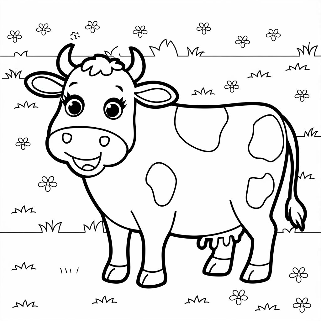vacas para colorir