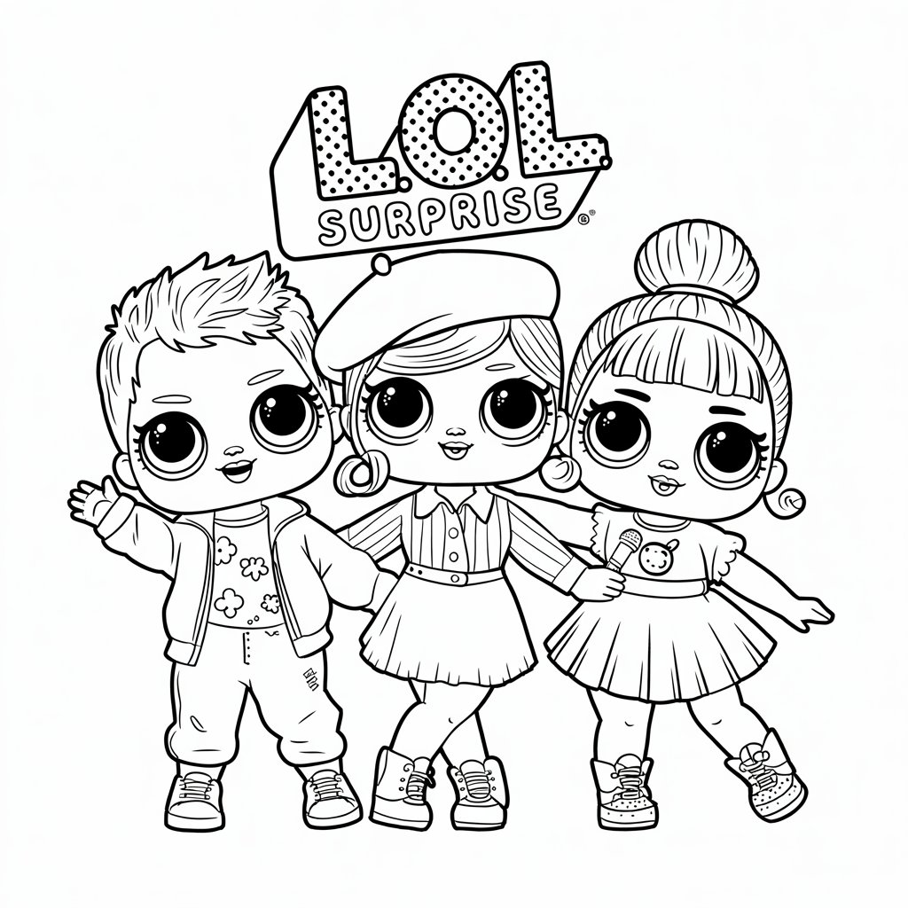 desenho da l.o.l. para colorir