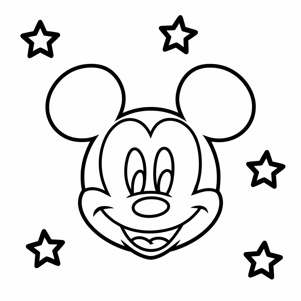 mickey desenho para colorir