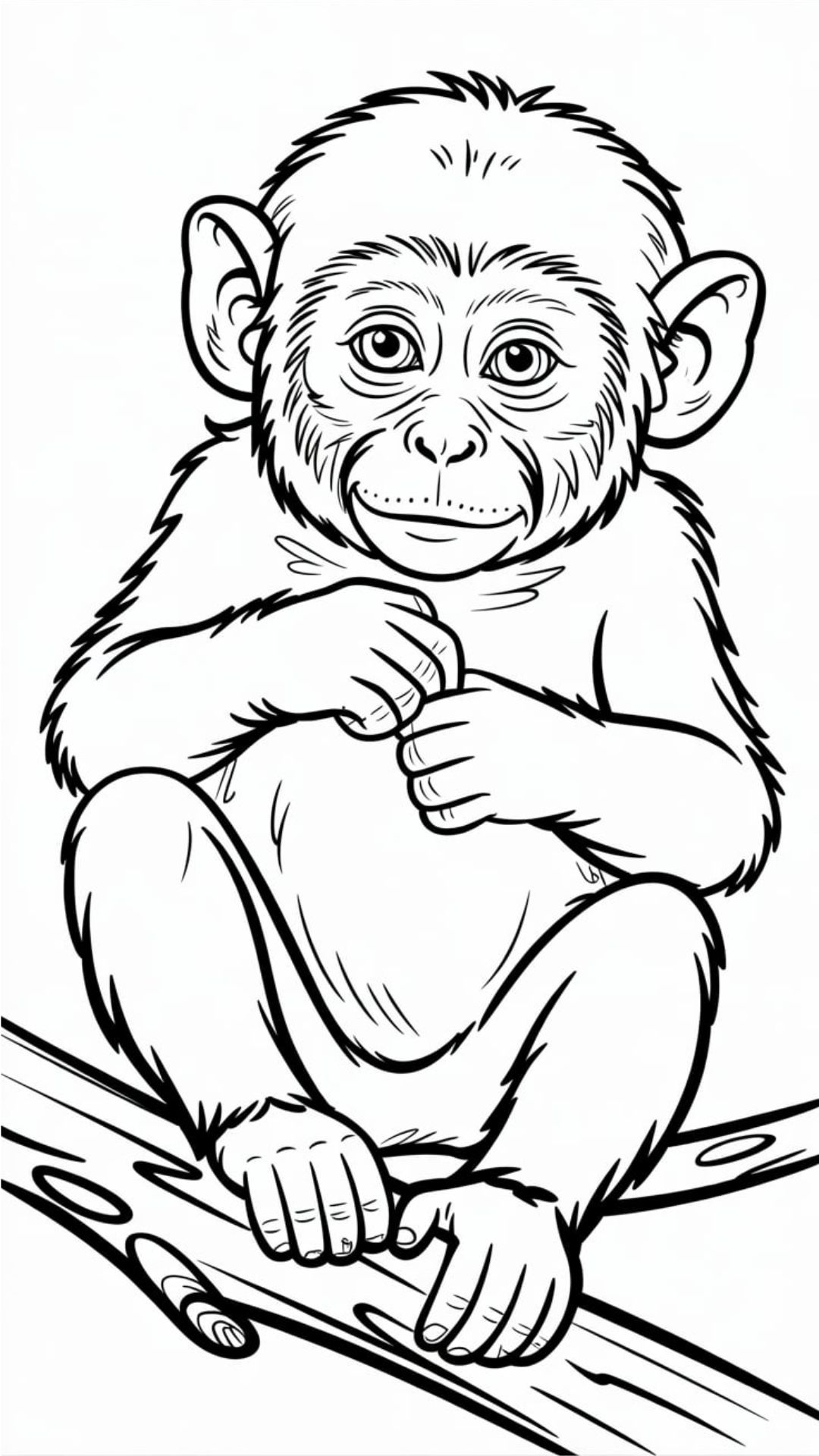 desenho de macaco para colorir e imprimir