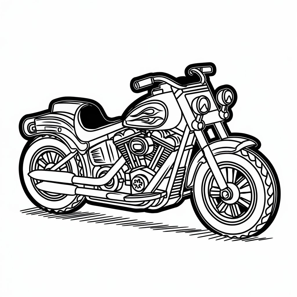 desenhos de moto para colorir e imprimir