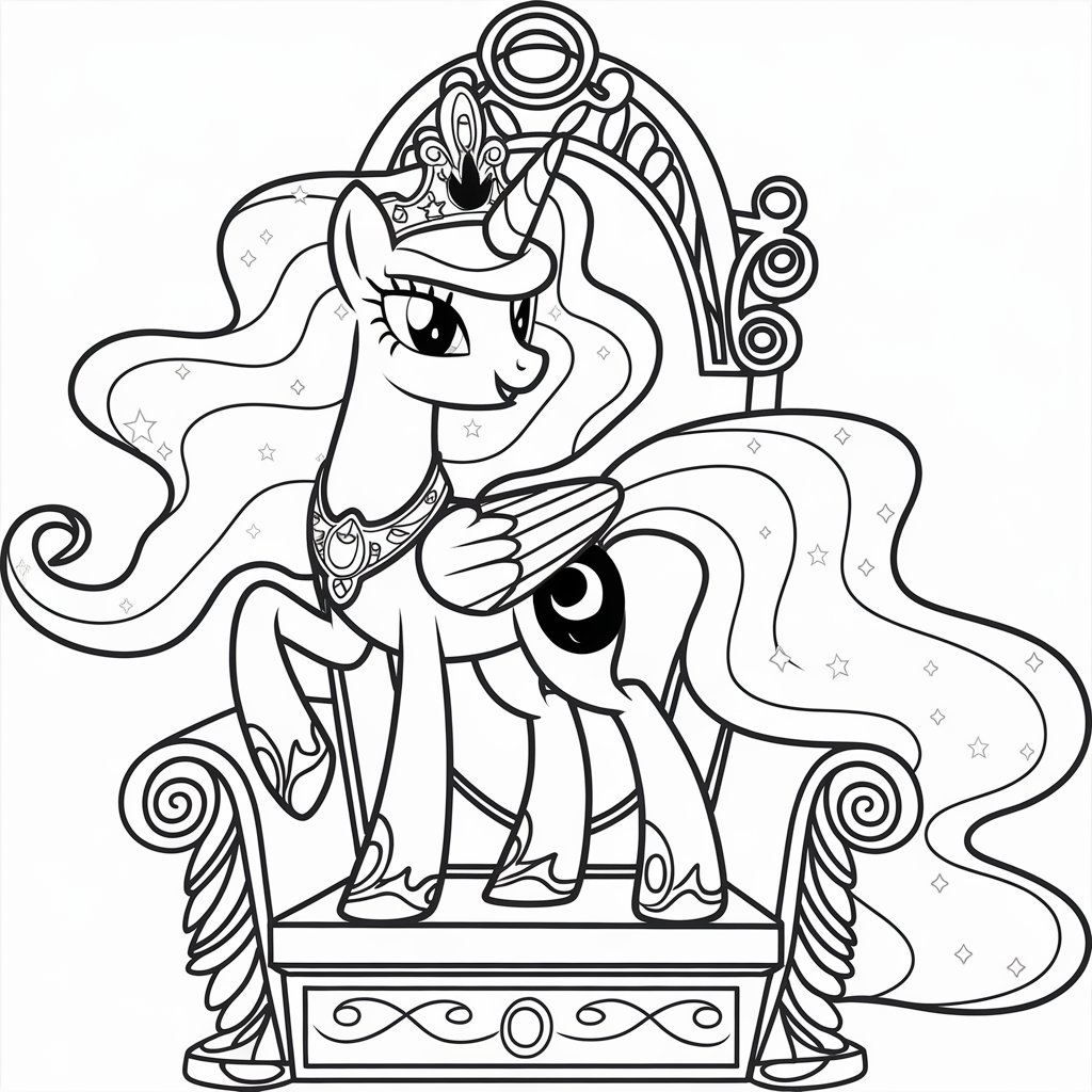 desenho para colorir my little pony