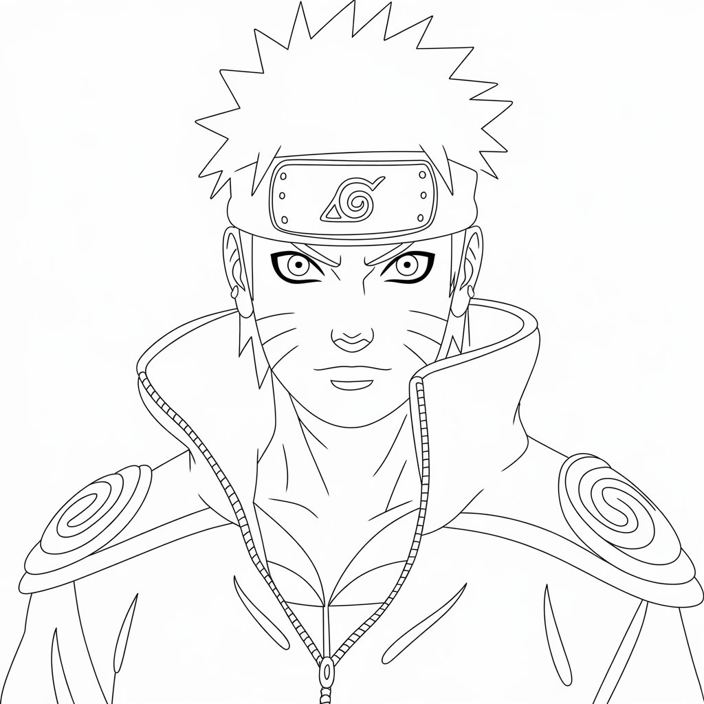 desenho colorir naruto