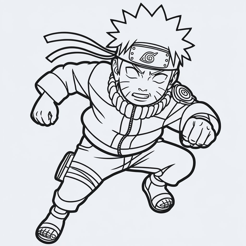 desenho para colorir naruto