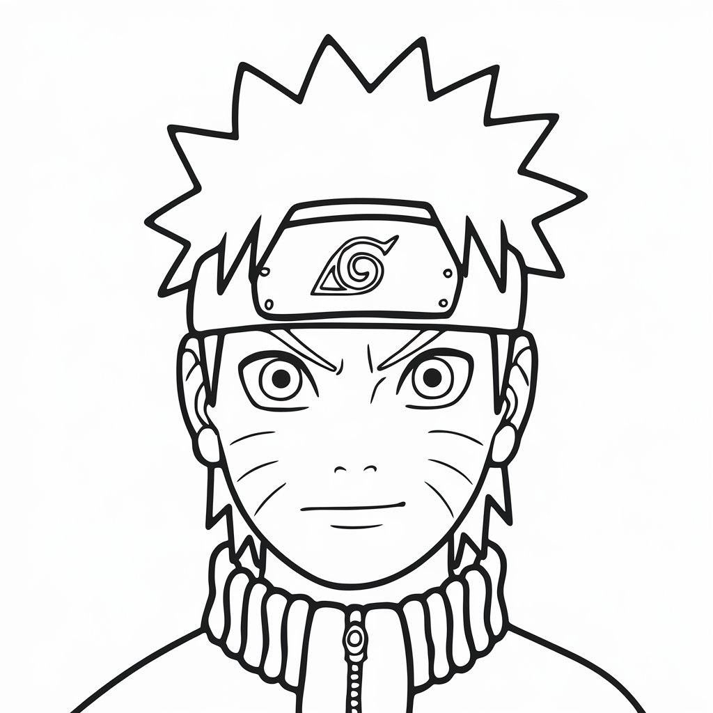 naruto desenho para colorir