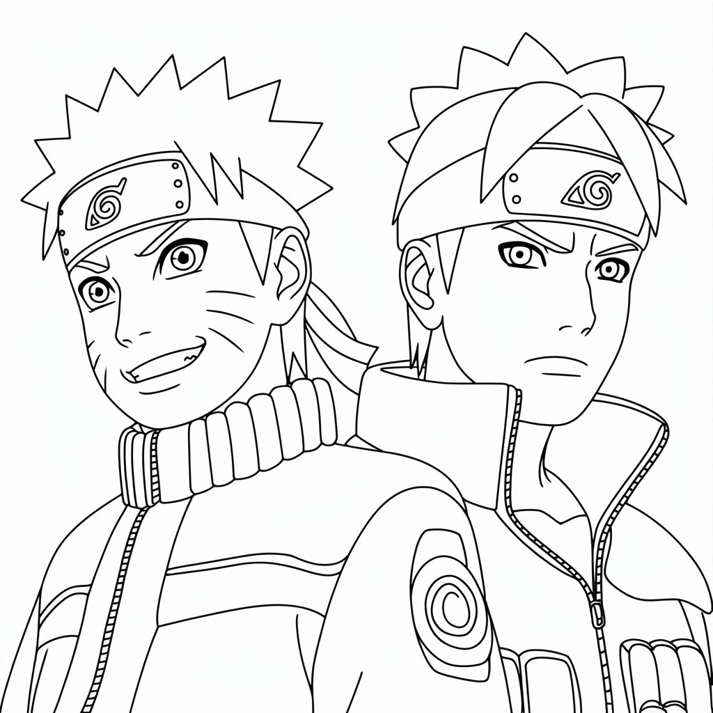desenho do naruto para colorir