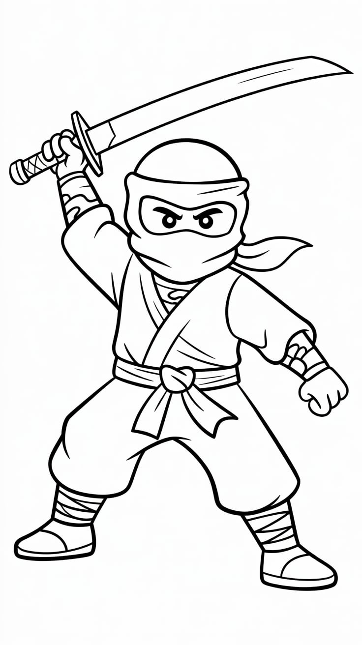 ninjago desenho para colorir