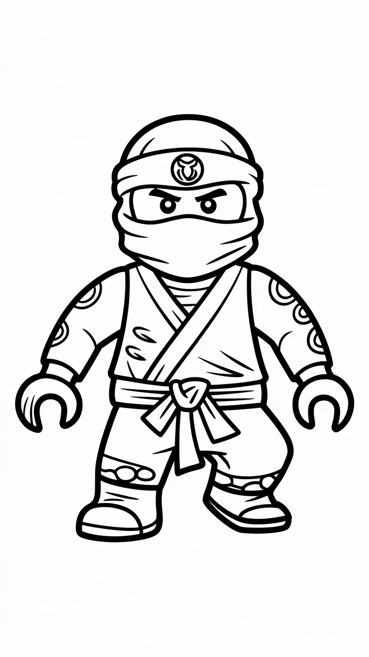 desenhos ninjago para colorir
