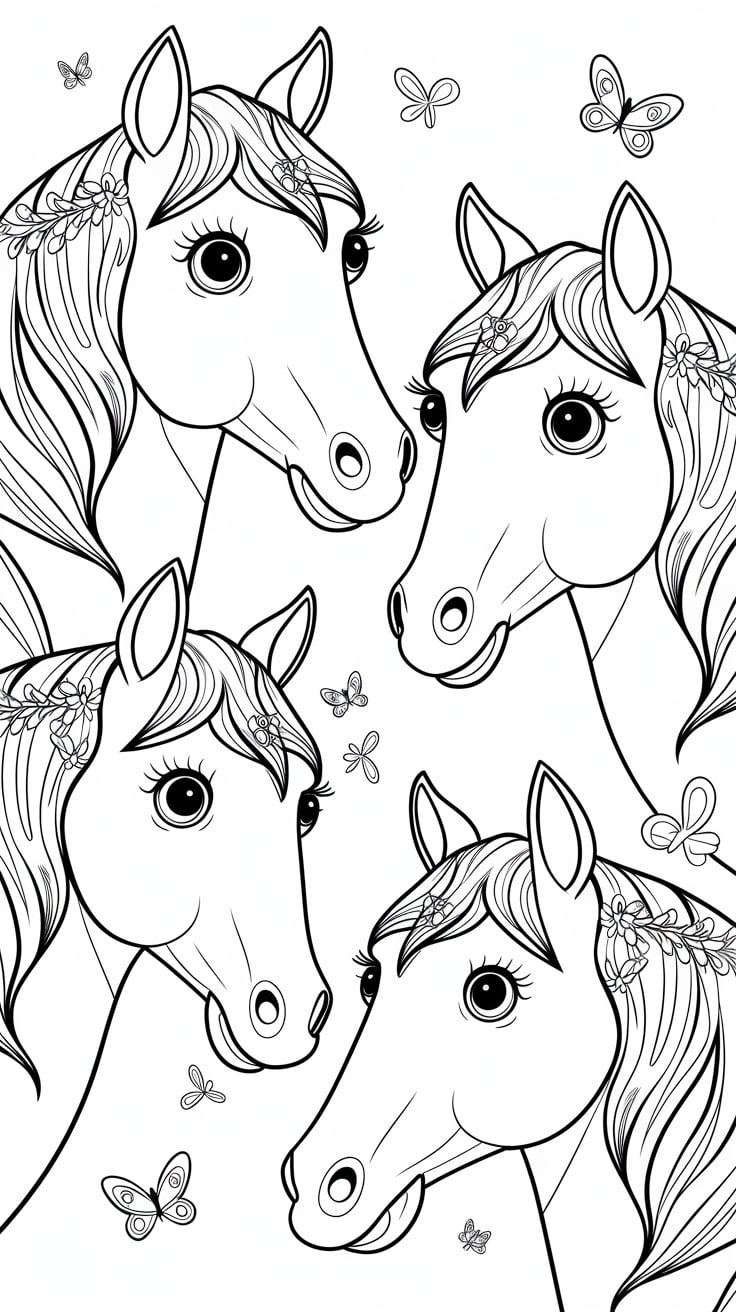 desenho de cavalo para colorir