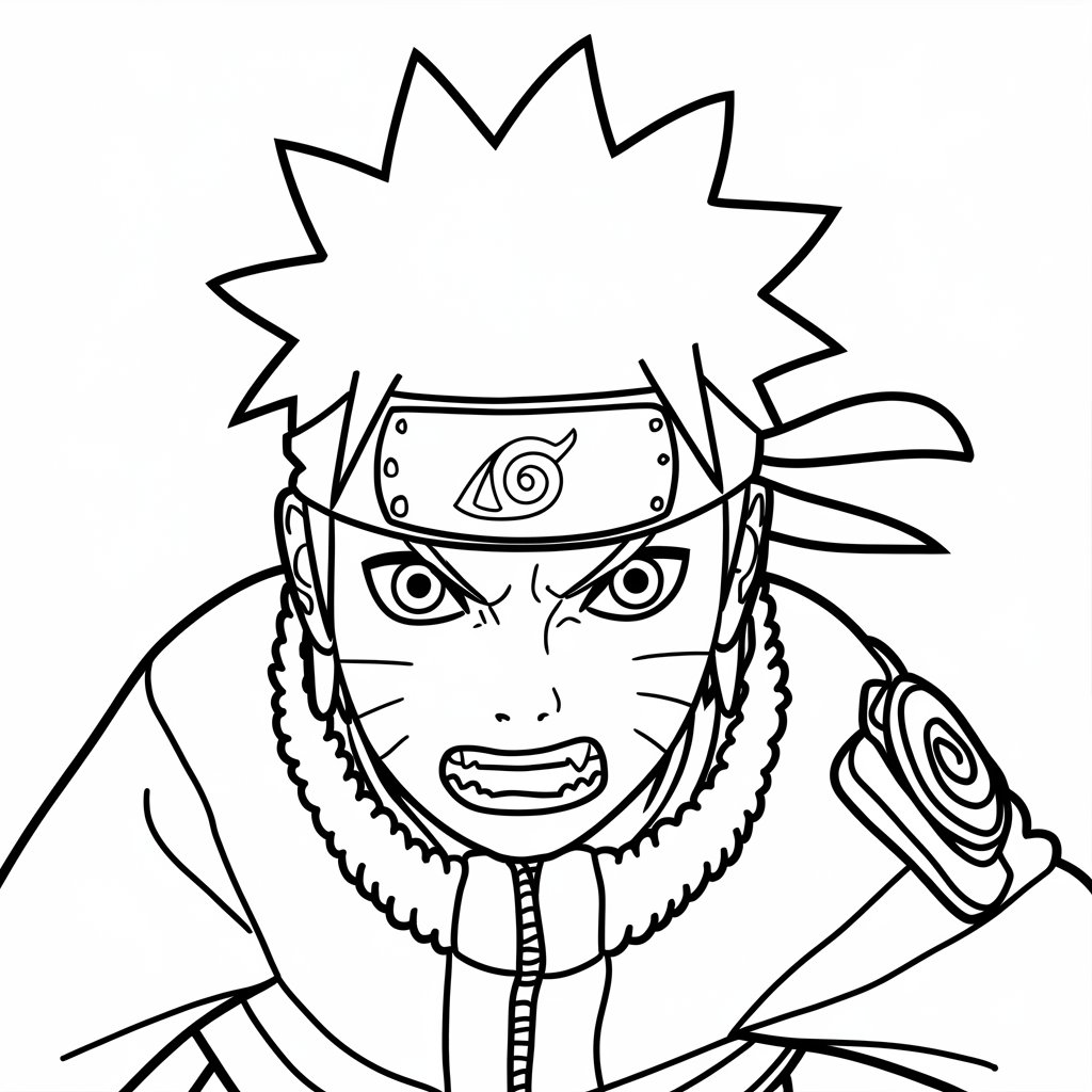naruto para colorir
