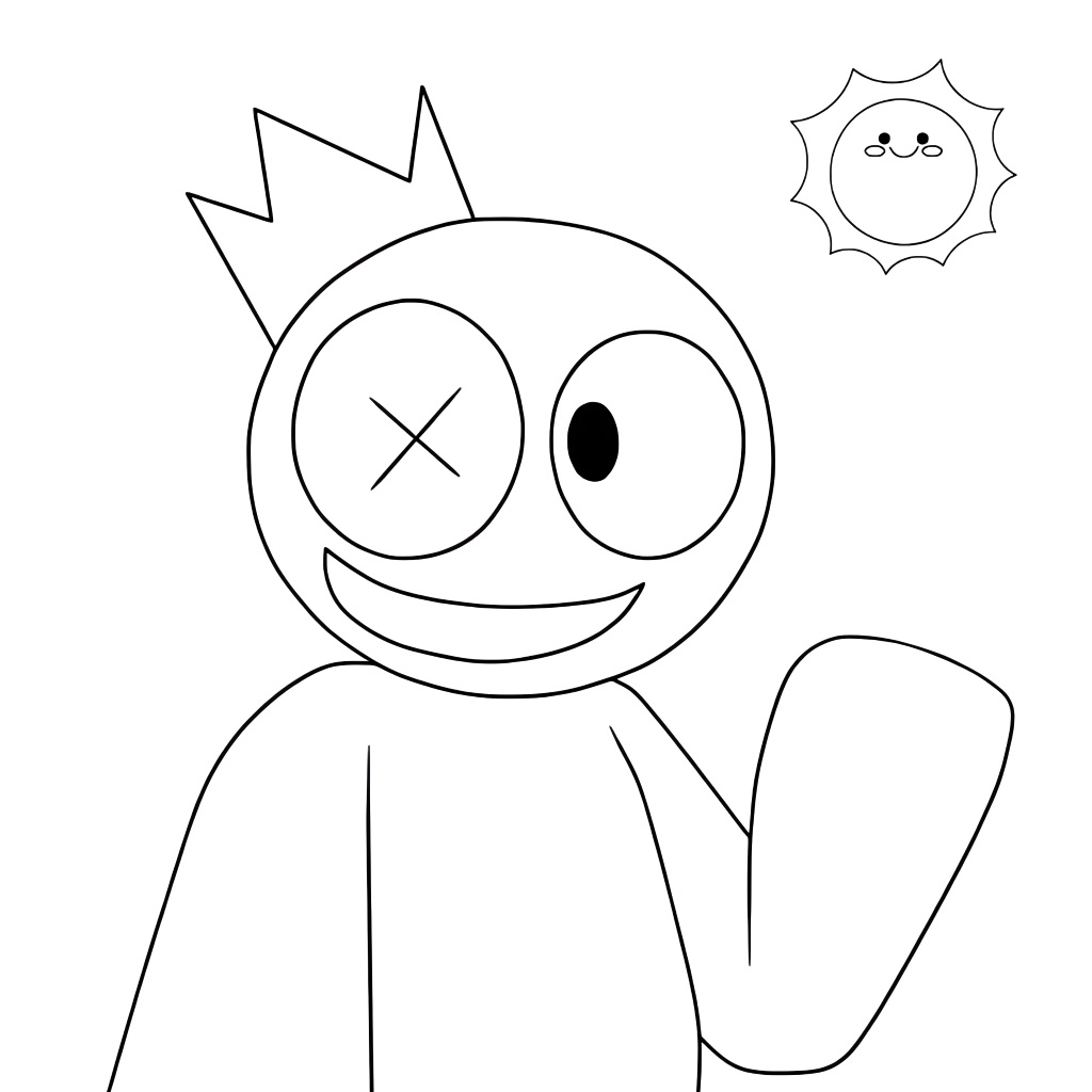 rainbow friends para colorir e imprimir