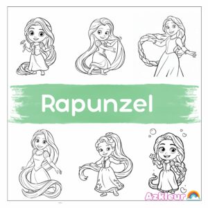 Rapunzel Para Colorir