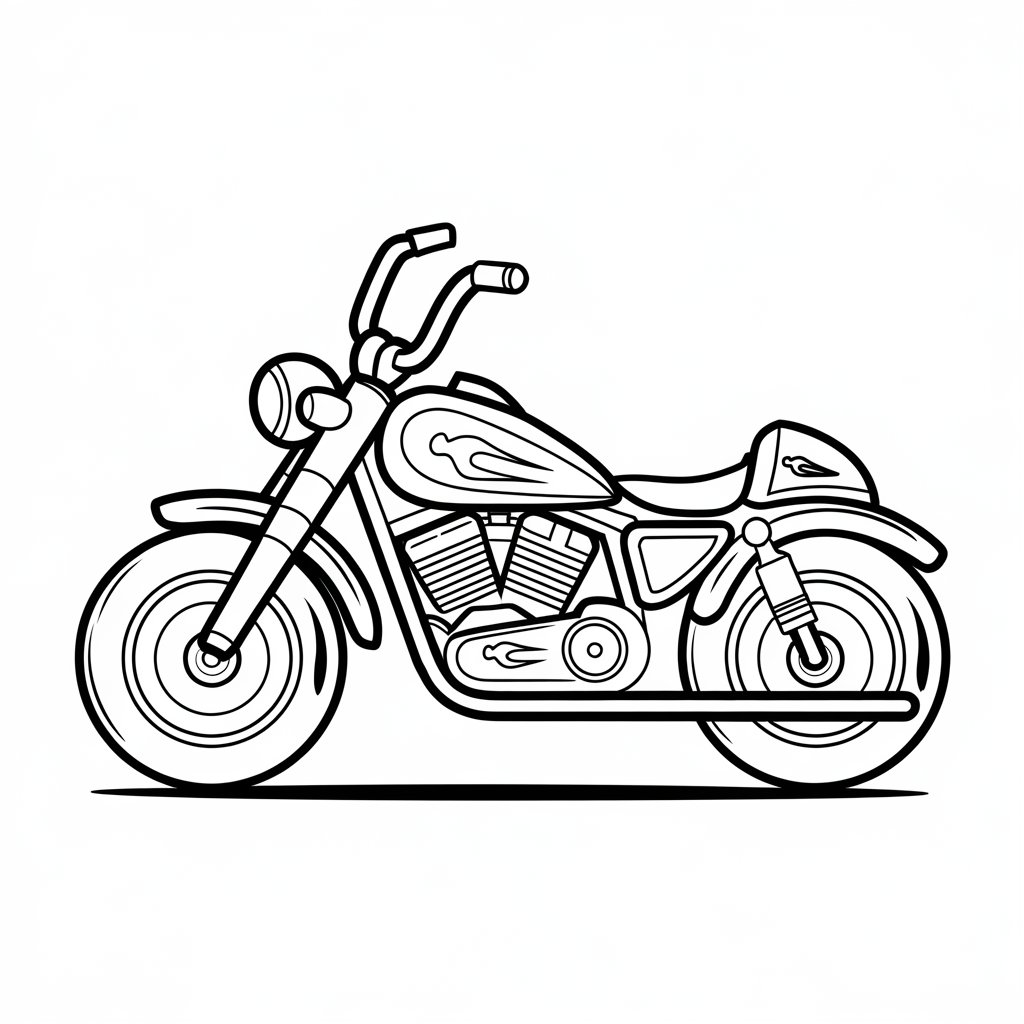desenho de moto 160 para colorir