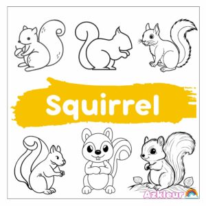 Esquilo para Colorir