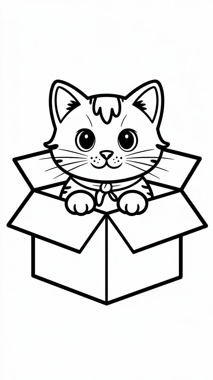 gato desenhos para colorir