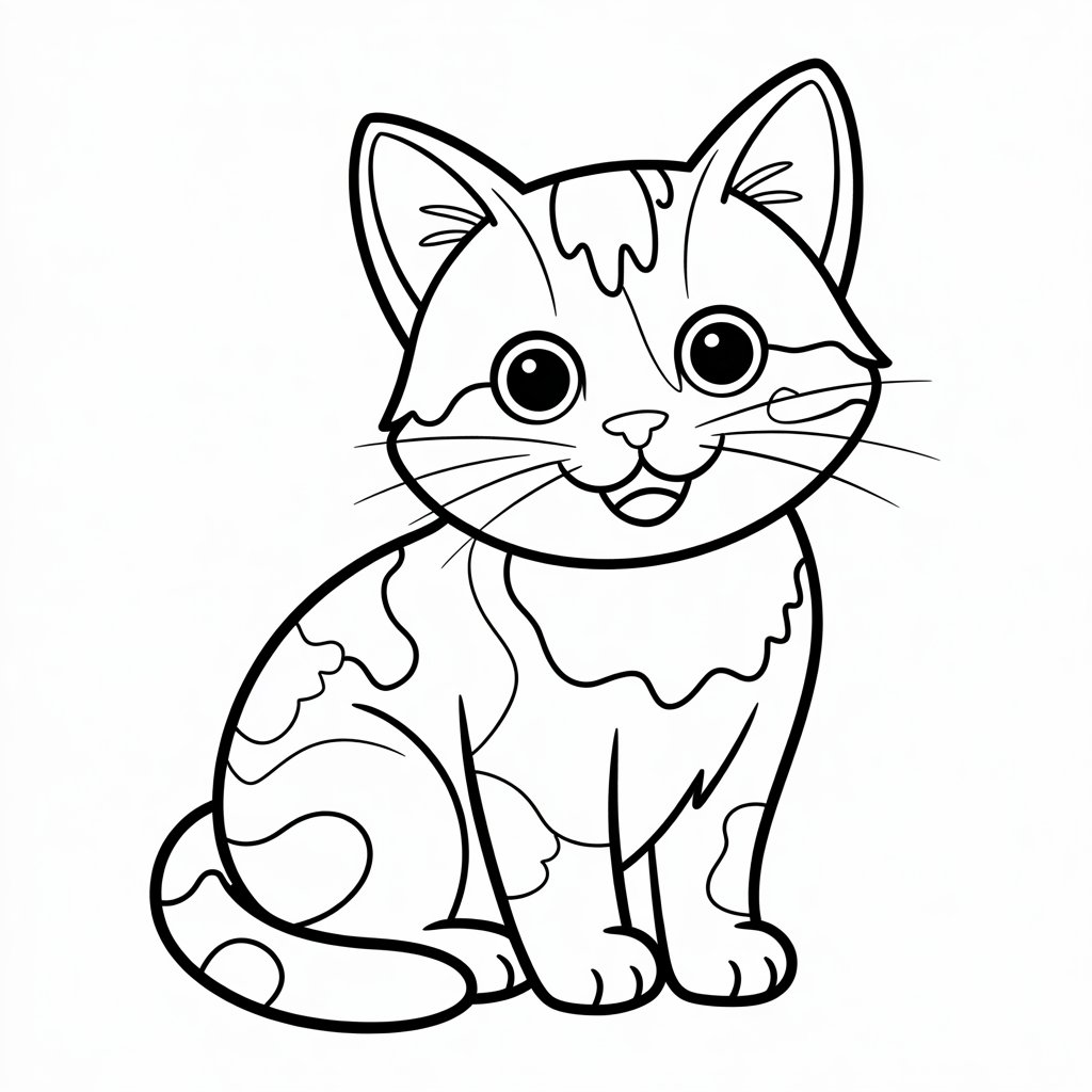 desenho para colorir de um gato