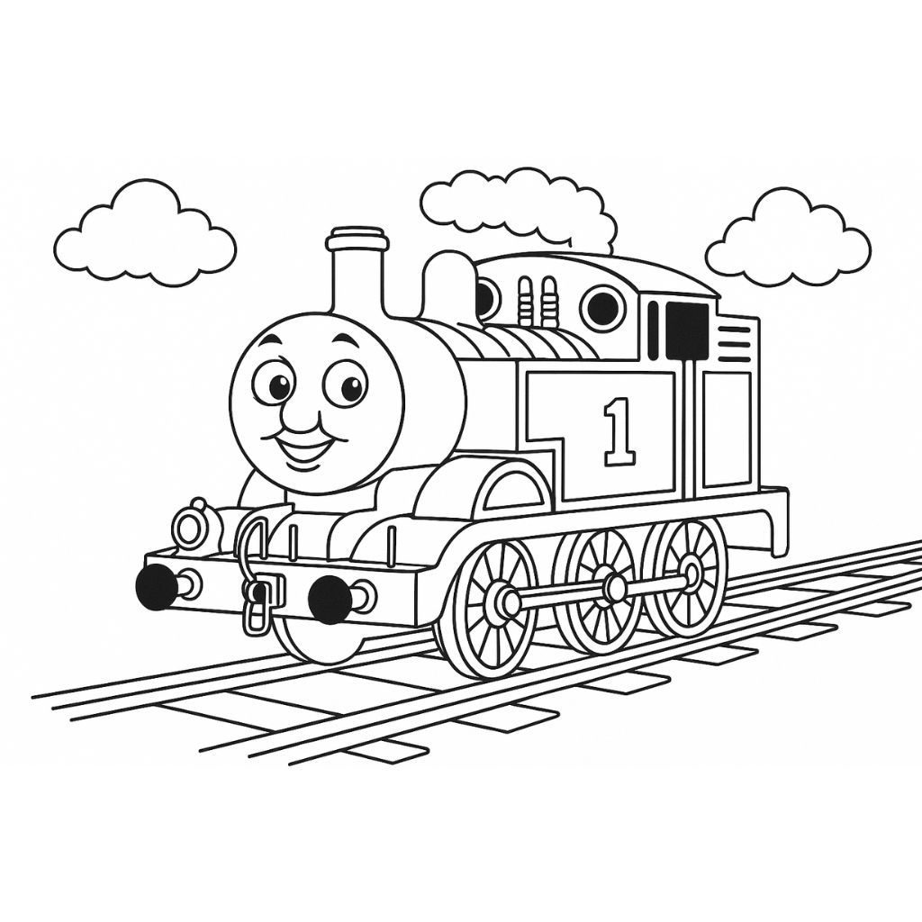 thomas o trem desenho para colorir
