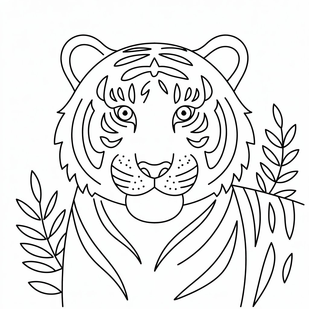 desenhos tigre para colorir