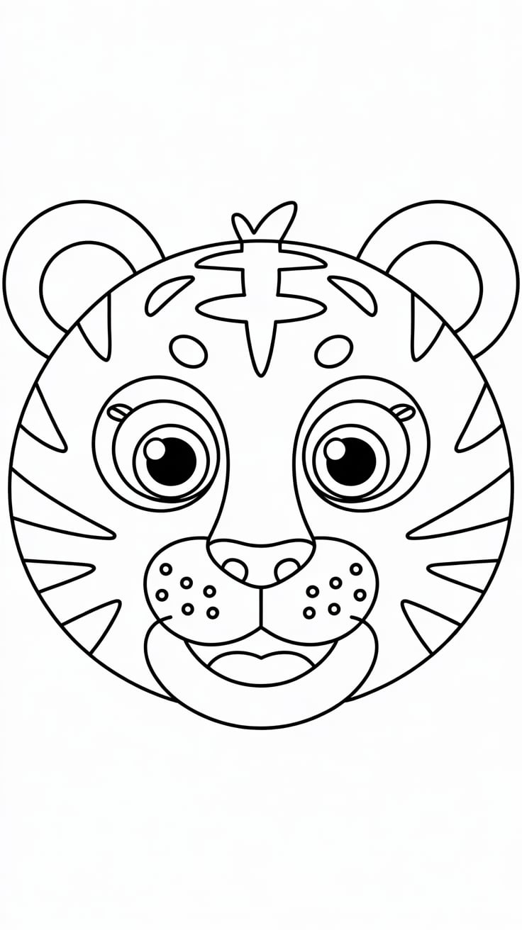 tigre desenho colorir