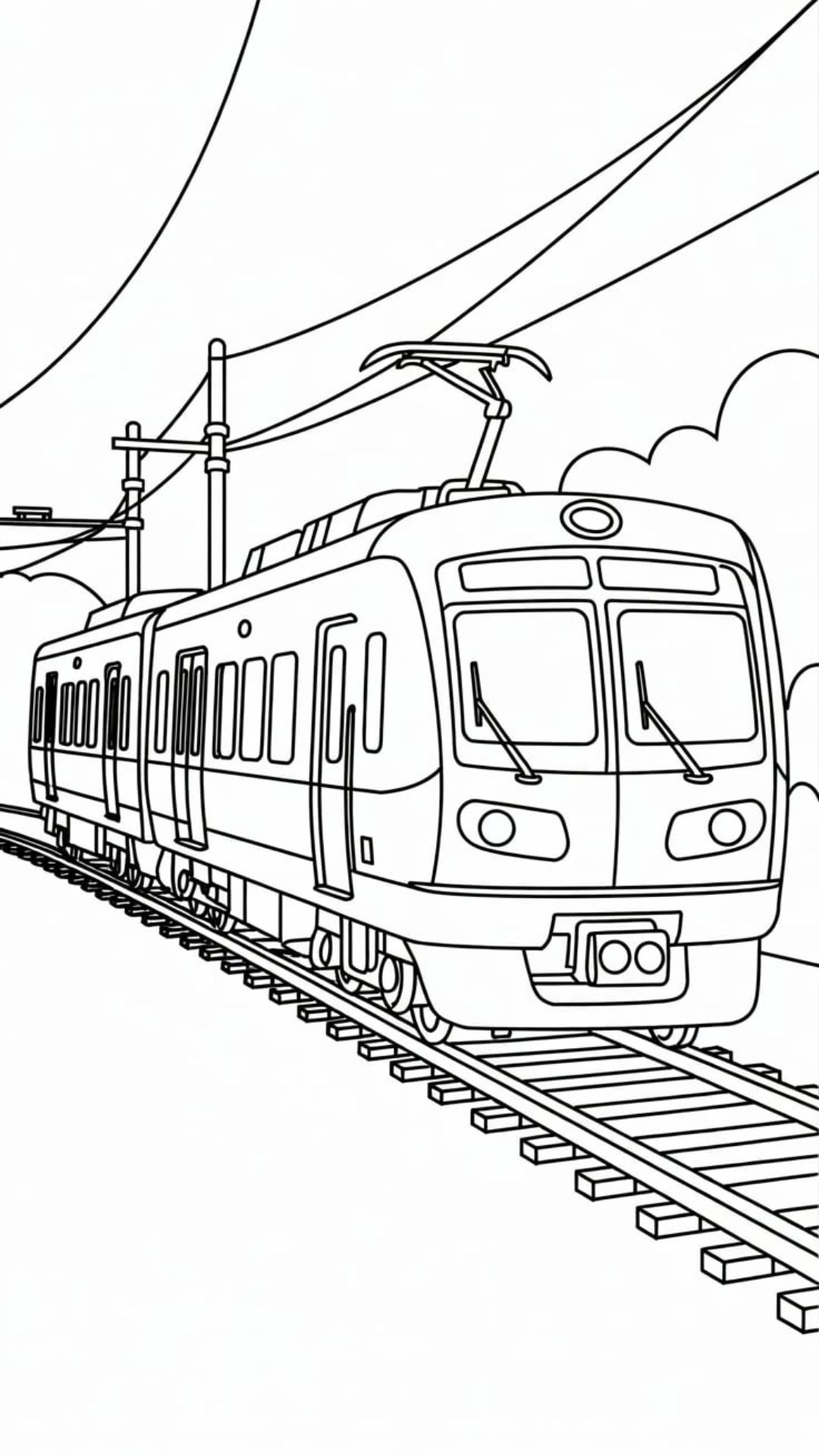 vagões de trem para colorir