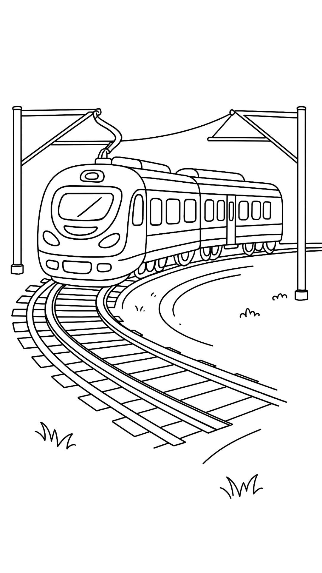 trem desenho para colorir