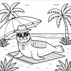 desenho de boas férias colorido