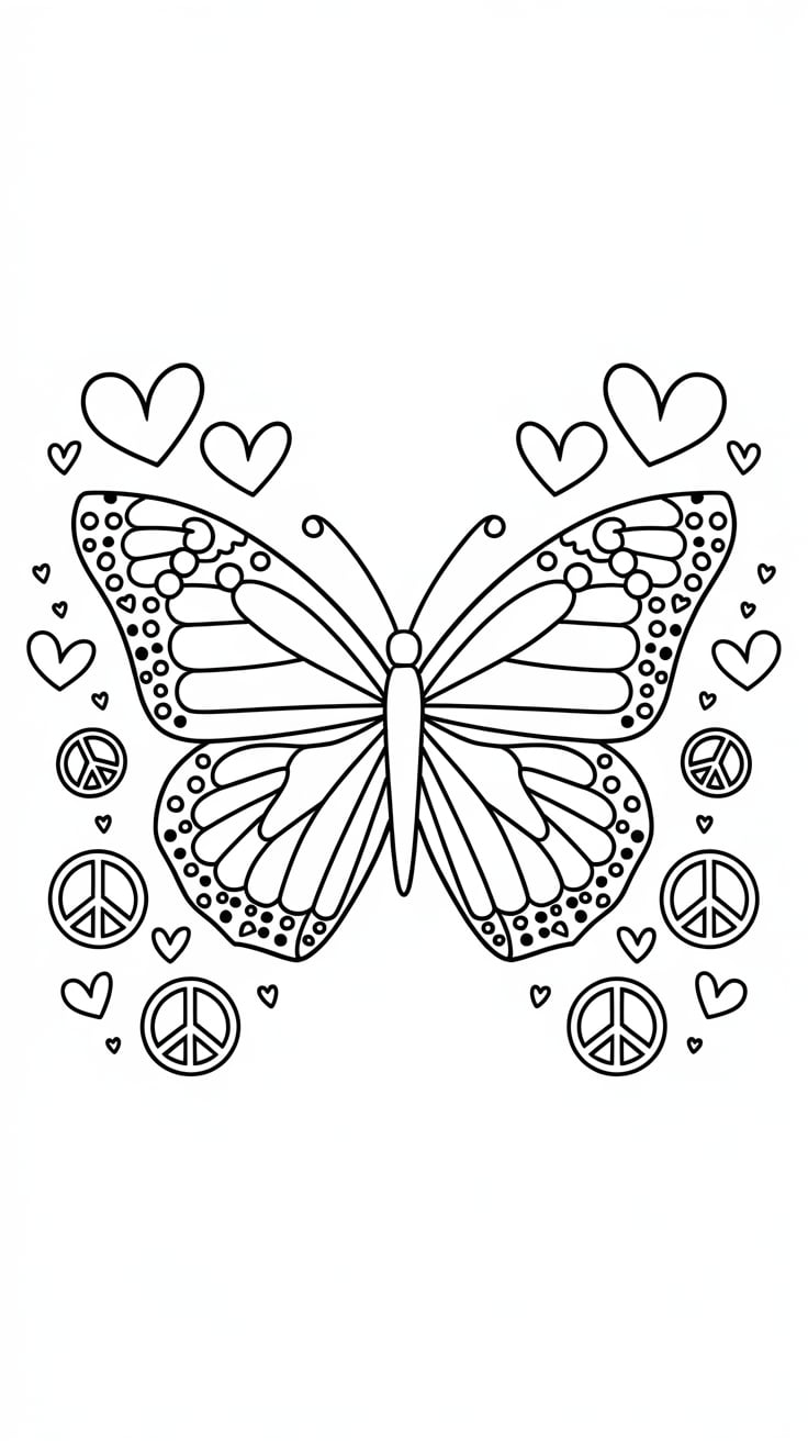 desenhos para colorir borboletas