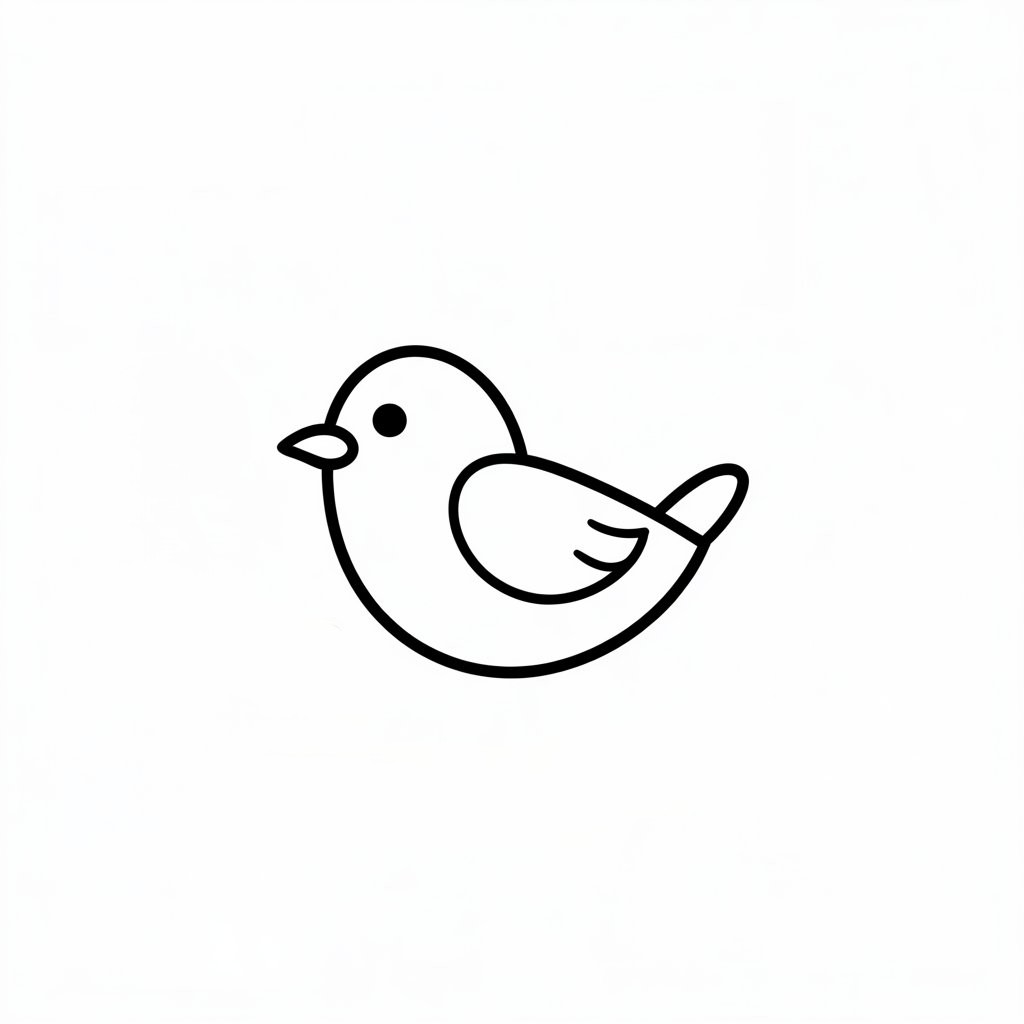 desenho de pássaro para colorir