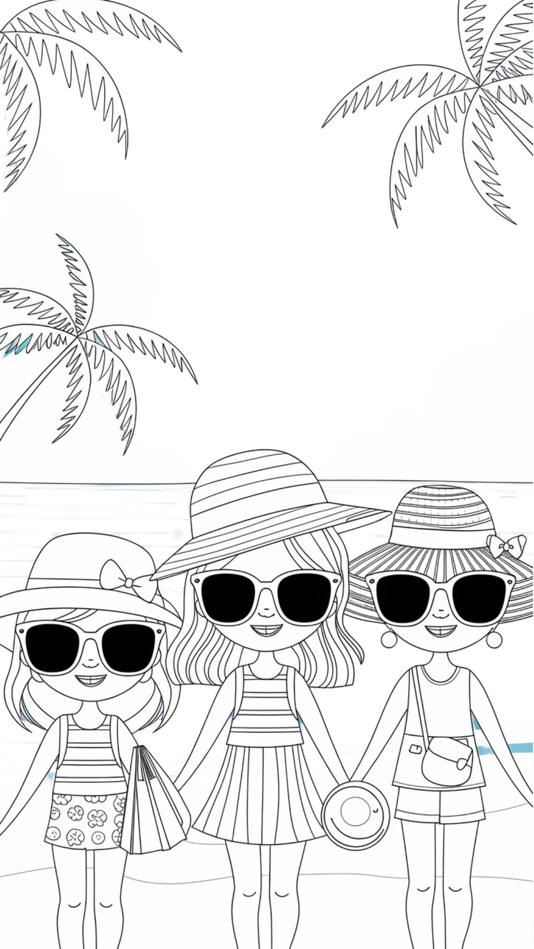 imagens para colorir de verão