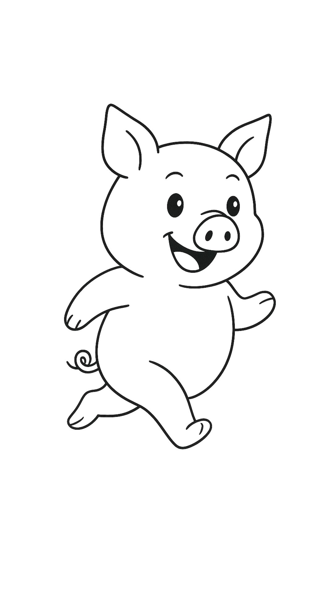 desenho porquinho para colorir