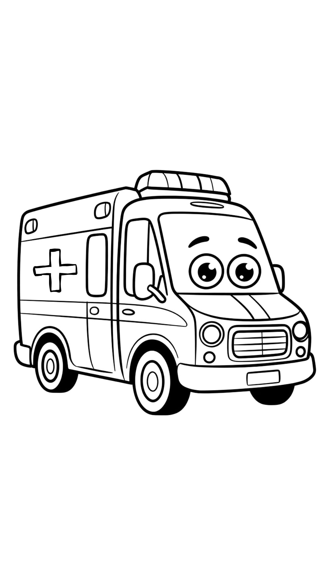 ambulância desenho para colorir