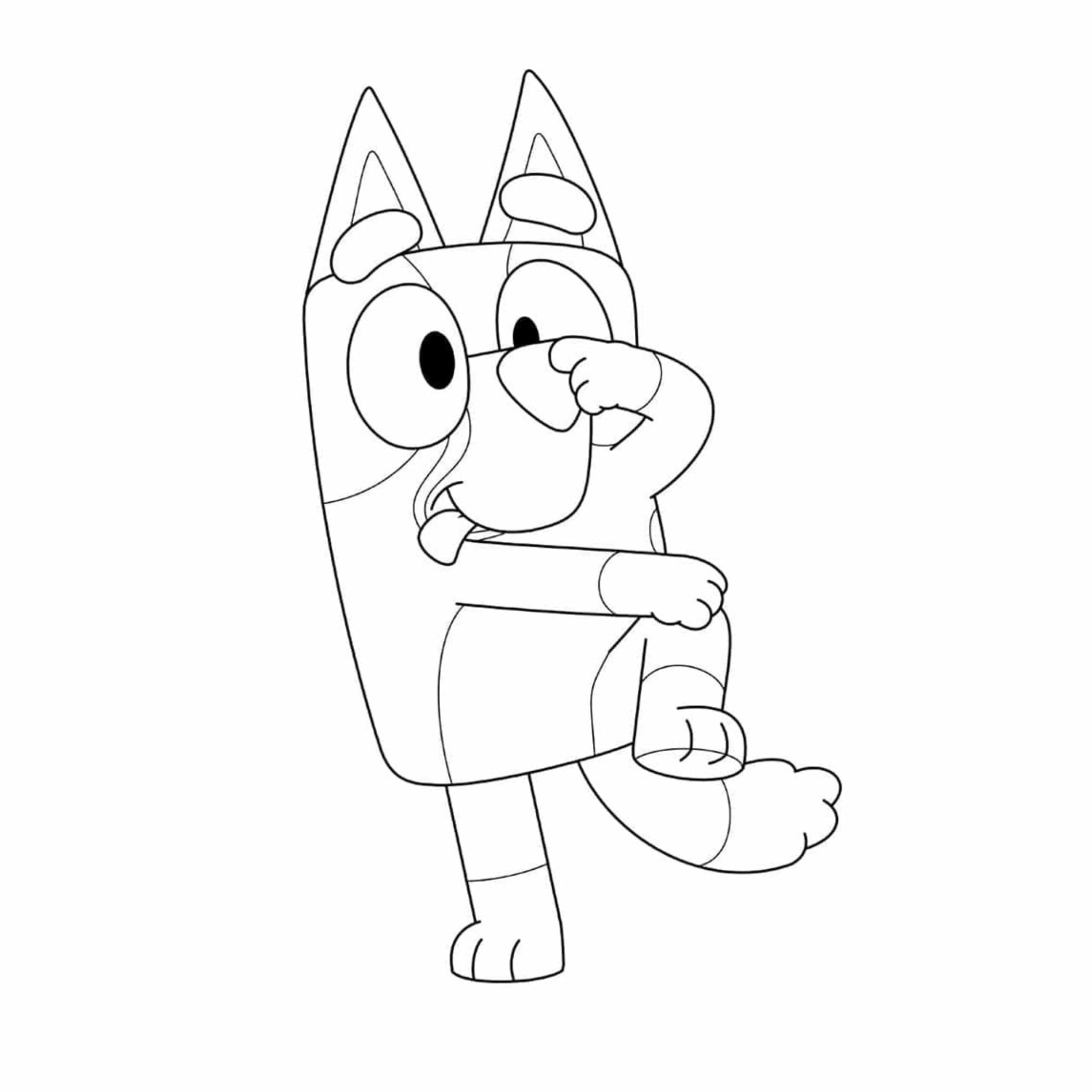 desenho bluey para colorir