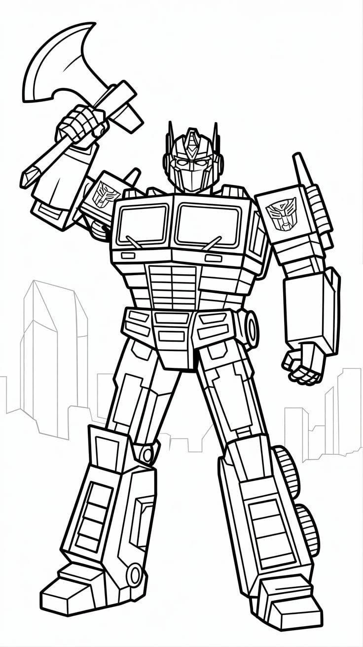 transformers desenhos para colorir
