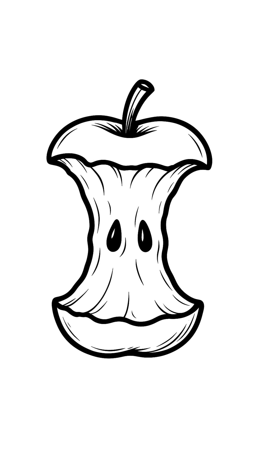 desenho de maçã para imprimir e colorir