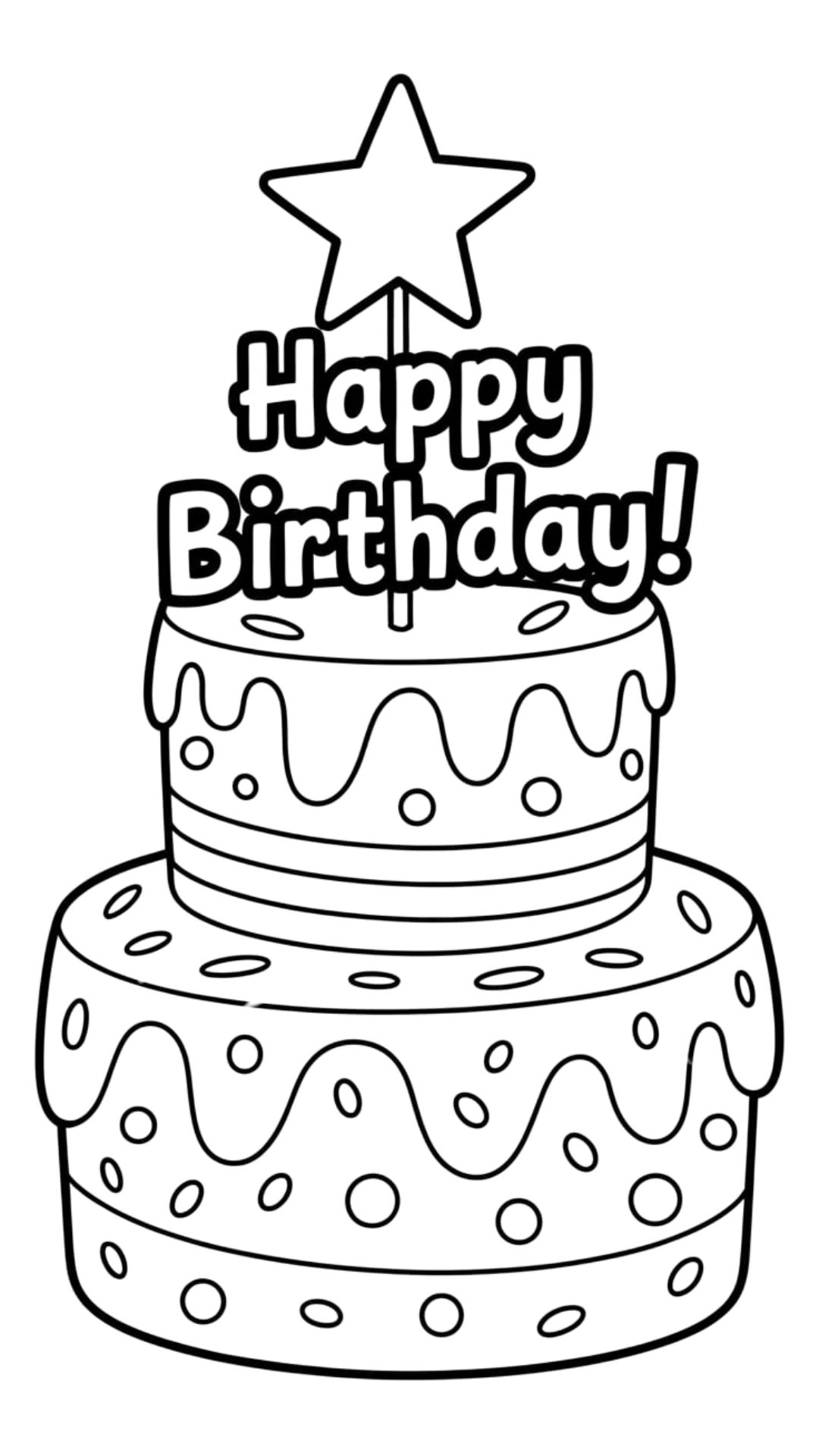 bolo de aniversário com confetes coloridos