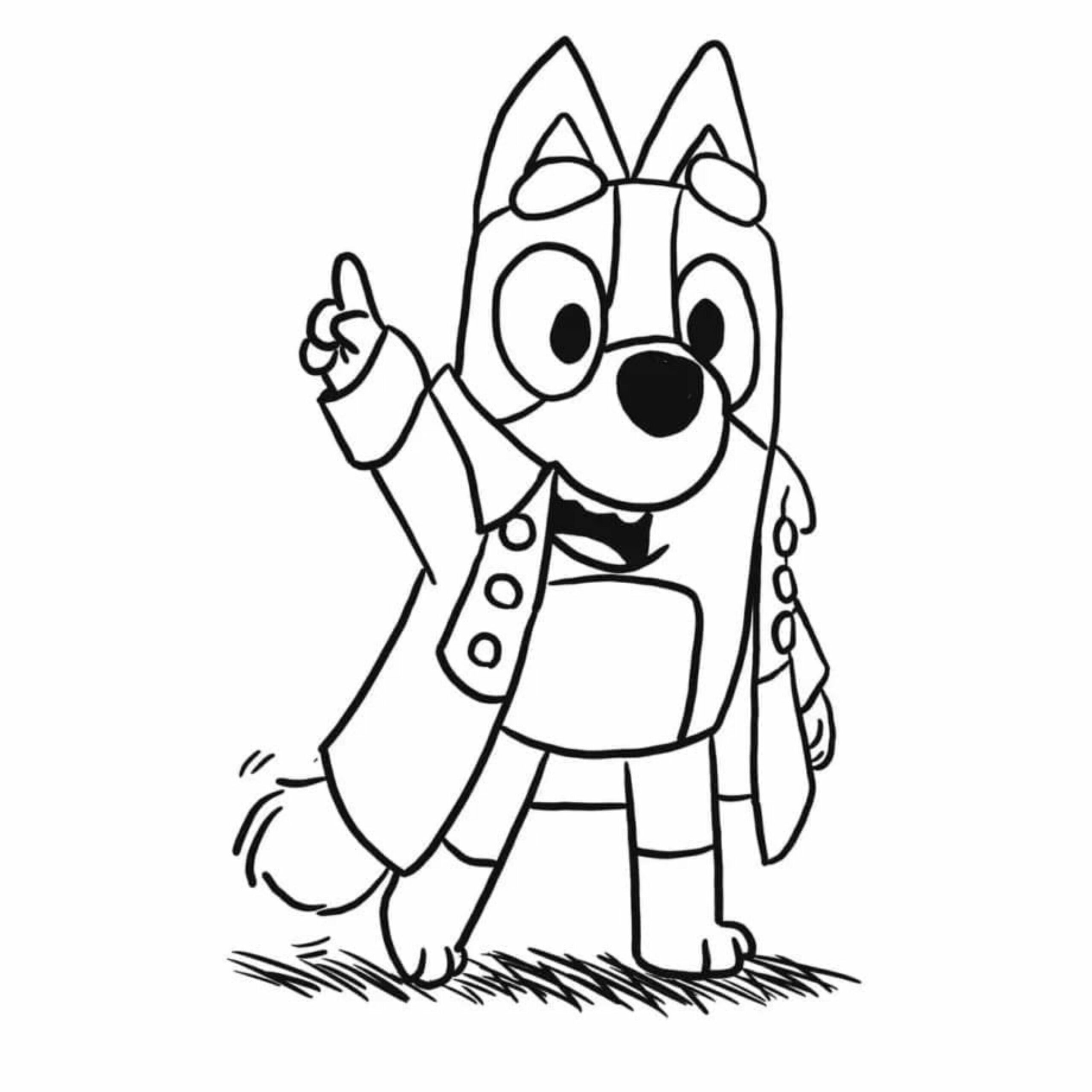 bluey desenho para colorir