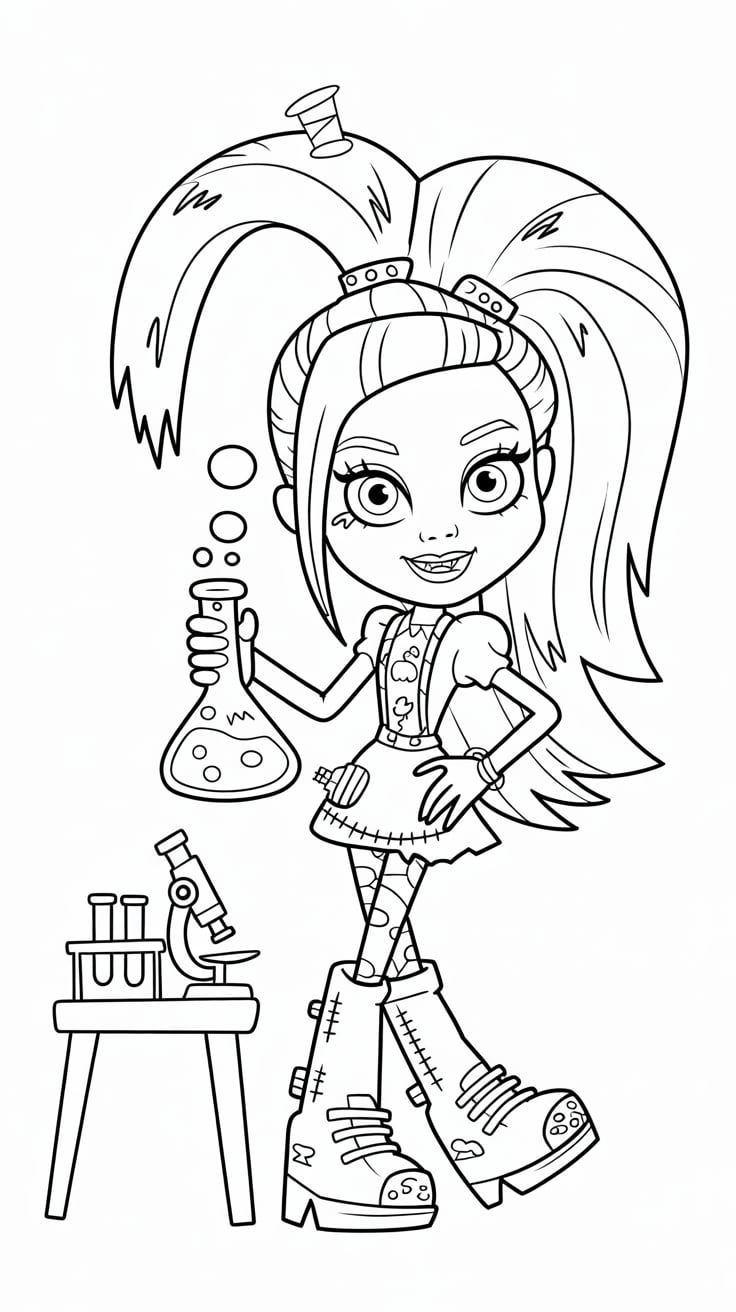 desenhos monster high para colorir