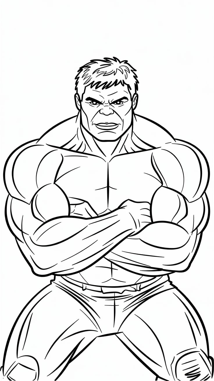 desenho do hulk para colorir