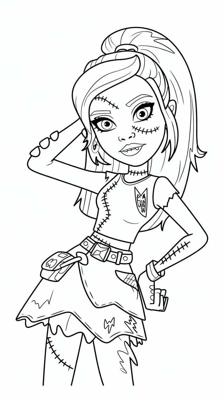 desenhos das monster high para colorir