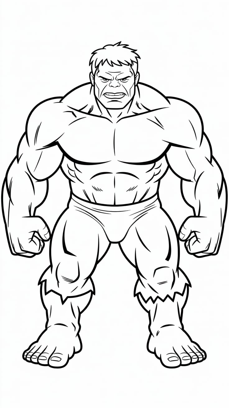 desenhos do hulk para colorir e imprimir